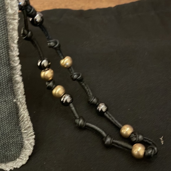 Beautiful black washed denim clutch by Zadig & Voltaire , brand new with a tag - Picture 4 of 14